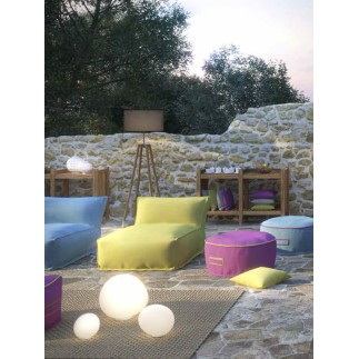 Padded Round Outdoor Pouf Ø60 - Soft | Atmosphera