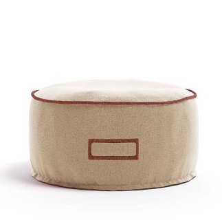 Outdoor Padded Pouf Ø90 - Soft