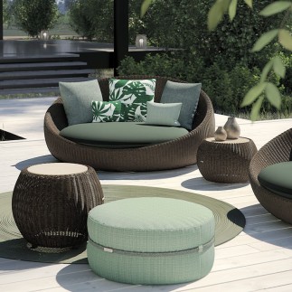 Daybed da Esterno in Rattan - Twiga