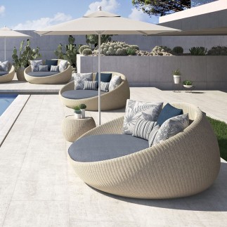 Outdoor daybed in rattan - Twiga - Daybed | Atmosphera