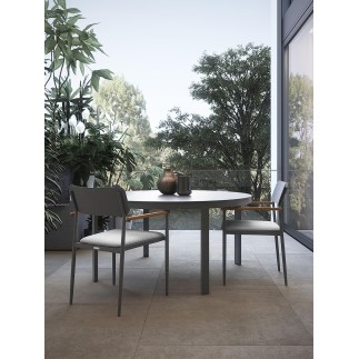 Outdoor Round Table in Aluminium - Flair