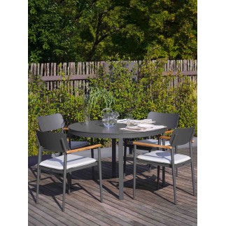 Outdoor round table in aluminium- Flair | Atmosphera