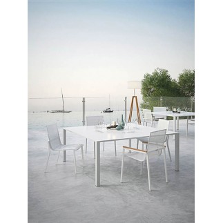 Outdoor Dining Table Square in Aluminium - Flair