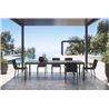 Outdoor table rectangular in aluminium - Flair