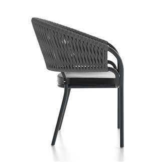 Garden Chair in Aluminium and Rope - Pleasure 2.0