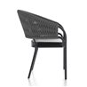 Garden chair in aluminium and rope - Pleasure