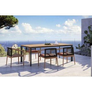 Outdoor table with wood top - Magic | Atmosphera