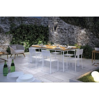 Outdoor table with wood top - Magic | Atmosphera