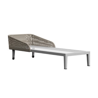 Sun Lounger in aluminium and rope - Dream | ISAProject