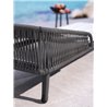 Sun Lounger in aluminium and rope - Dream