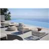 Sun Lounger in aluminium and rope - Dream