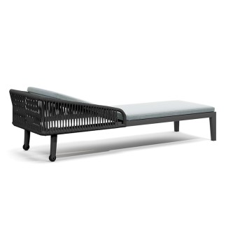 Sun Lounger in aluminium and rope - Dream | Atmosphera