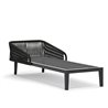 Sun Lounger in aluminium and rope - Dream