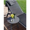 Stackable sunlounger with adjustable backrest - Maxim