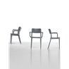 Chair with armrests for indoor/outdoor use - Nenè