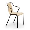 Stackable wood chair with armrests - Ola