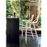 Stackable covered stool H65/H75 cm - Ola