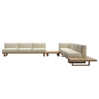 Garden sofa in teak wood - 9.zero | Atmosphera