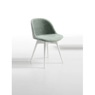 Padded chair wit wood base - Sonny - ISA Project