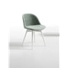 Padded chair wit wood base - Sonny