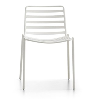 Outdoor Stackable Chair in Steel - Trampoliere | Midj