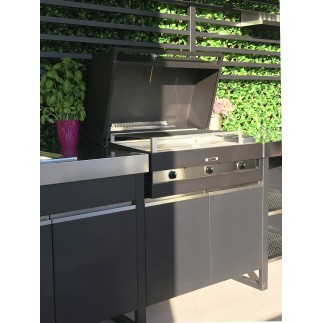 Outdoor kitchen with gas barbecue - Sant'elena - ISA Project