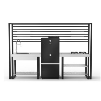 Cucina da esterno con affumicatore - Mauna Kea - ISA Project