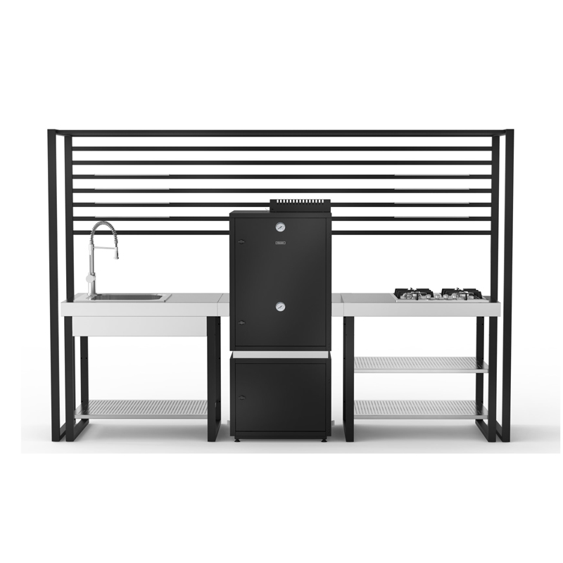 Cucina da esterno con affumicatore - Mauna Kea - ISA Project
