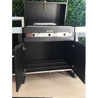 Cucina da esterno con BBQ e piano a induzione - Wild | ISA Project