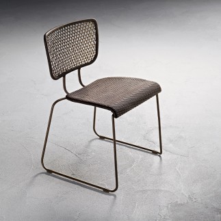 Outdoor stackable chair in steel - Coral reef - ISA Project