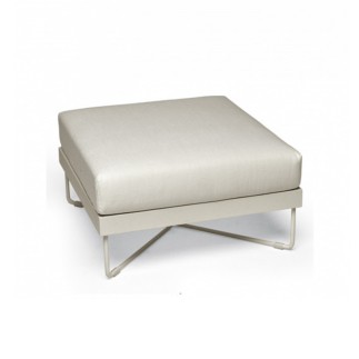 Outdoor ottoman in steel and fabric - Coral reef - ISA Project