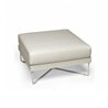 Outdoor ottoman in steel and fabric - Coral reef