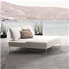 Double daybed in steel and fabric - Coral reef