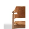 Leather chair with wooden legs - Suite