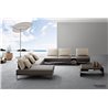 Outdoor sofa with aluminium back - Coral reef