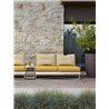 Outdoor sofa with aluminium back - Coral reef