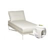 Outdoor Chaise lounge whit aluminium back - Coral reef