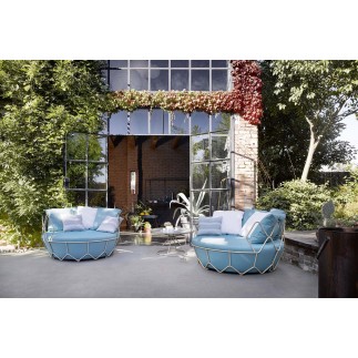 Gravity outdoor sofa in steel - ROB-9882