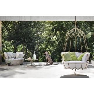 Gravity outdoor sofa in steel - ROB-9882