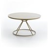 Gravity round coffee table with aluminium or laminate top