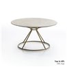 Gravity round coffee table with aluminium or laminate top