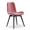 Padded chair and wood legs - Dalia PS-LG