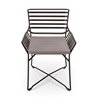 Hamptons graphic aluminium chair with seat cushion