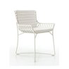 Hamptons graphic aluminium chair with seat cushion