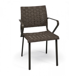 Hamptons graphic steel armchair - ROB-9724