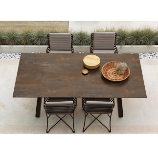 Hamptons graphic metal table in 3 dimensions - ROB-9727/9728/9729