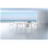 Hamptons graphic metal table in 3 dimensions