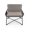 Hamptons graphic aluminium lounge armchair