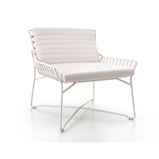 Hamptons graphic aluminium lounge armchair - ROB-9733