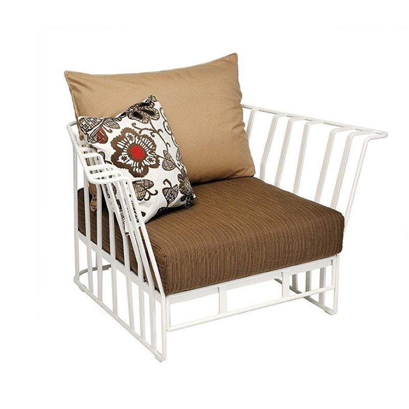 Hamptons graphic outdoor aluminium armchair - ROB-9731